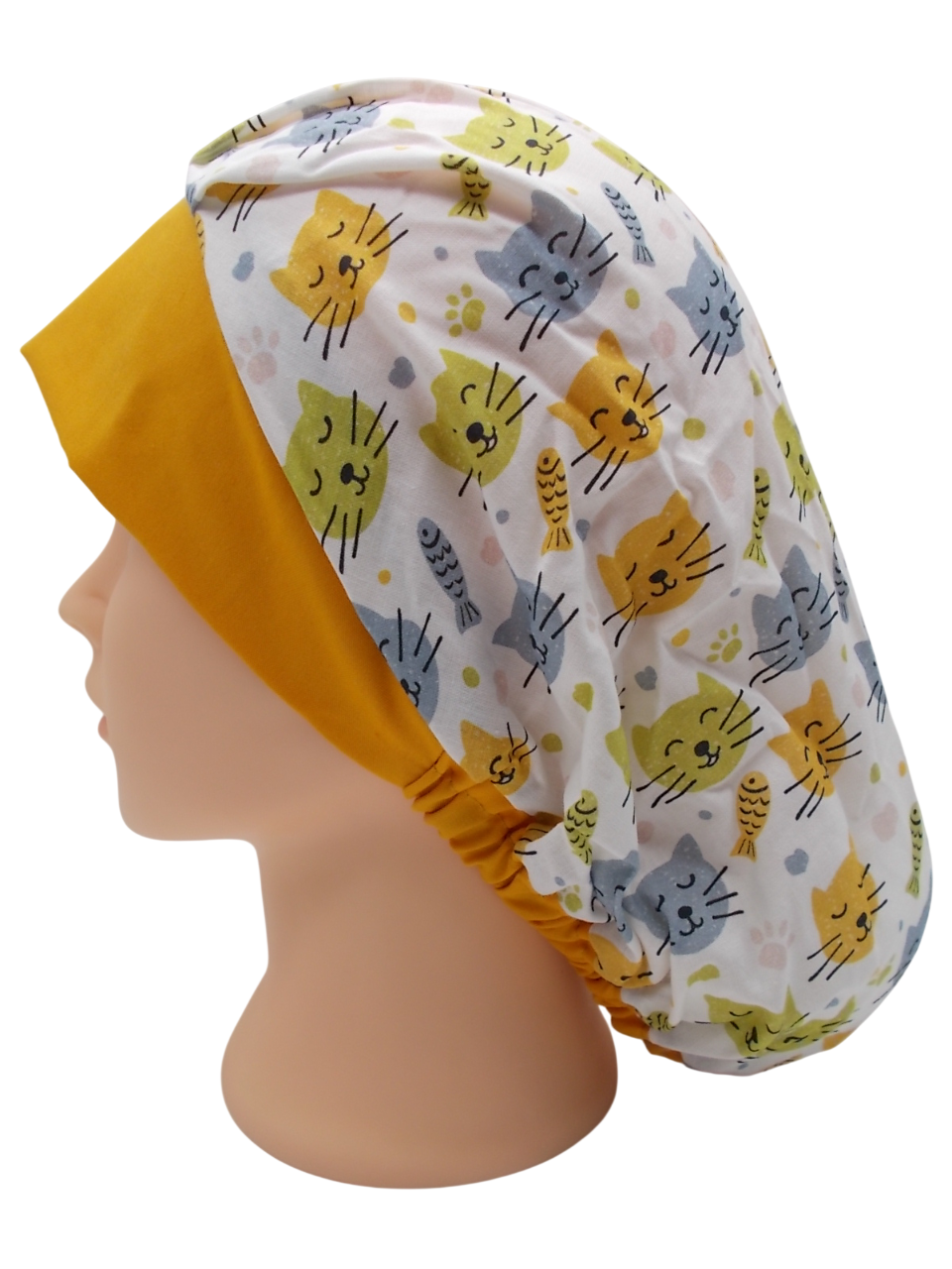 Gorro de Quirófano Pelo Largo con Goma - Gatos