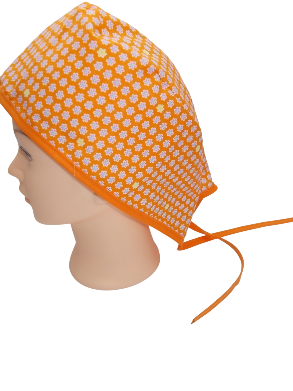 Gorro de Quirófano Pelo Corto - Flores3
