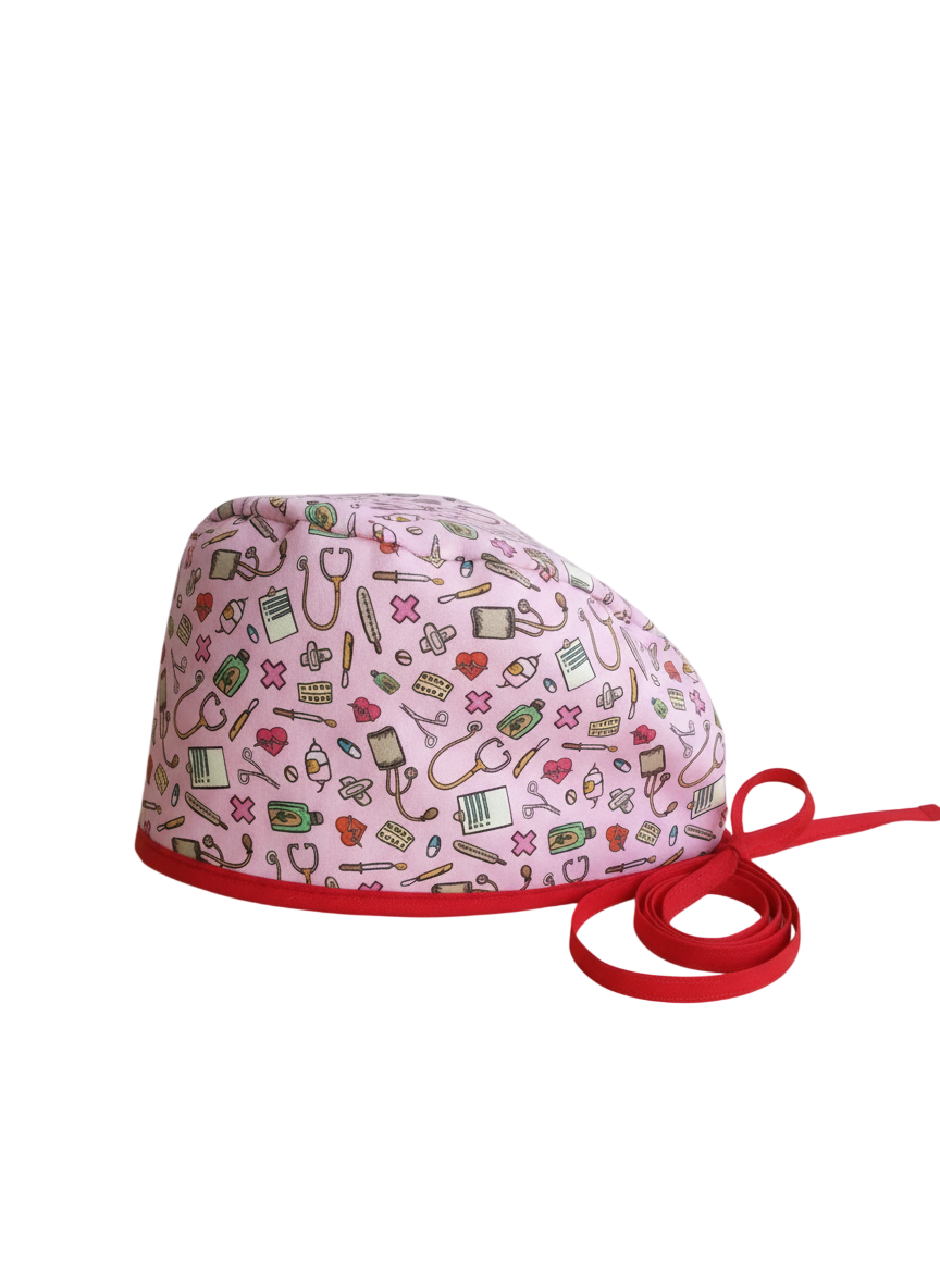 Gorro de Quirófano Pelo Corto - Rosa Útiles