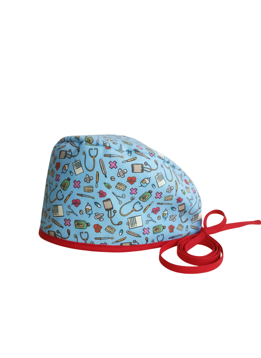 Gorro de Quirófano Pelo Corto - Azul Útiles