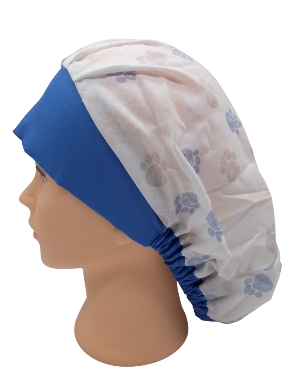 Gorro de Quirófano Pelo Largo con Goma - Huellas