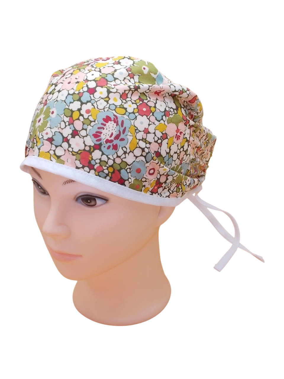 Gorro de Quirófano Pelo Corto - Flores1