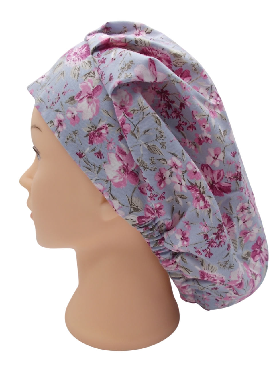 Gorro de Quirófano Pelo Largo con Goma - Flores3