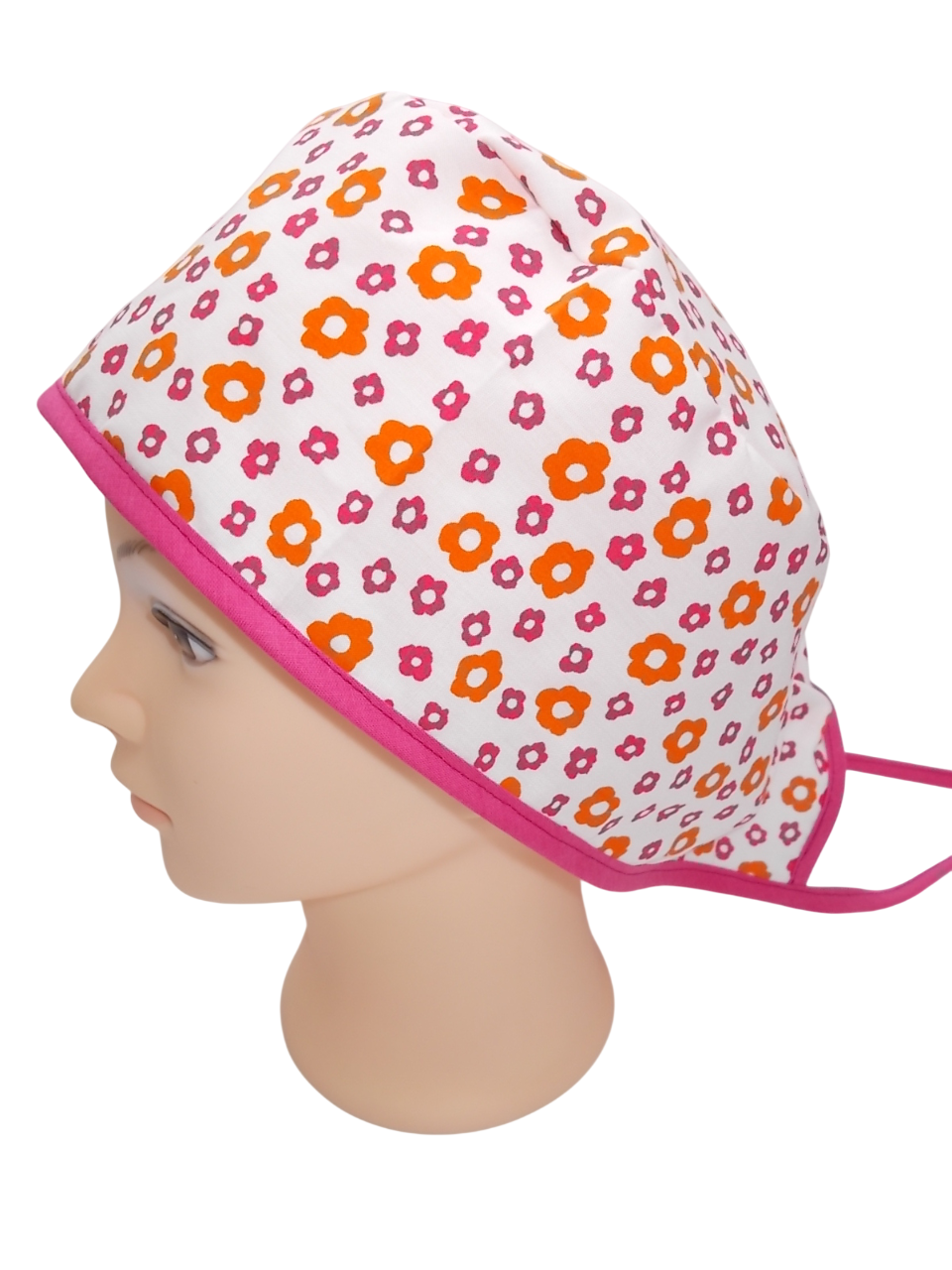 Gorro de Quirófano Pelo Corto - Flores4