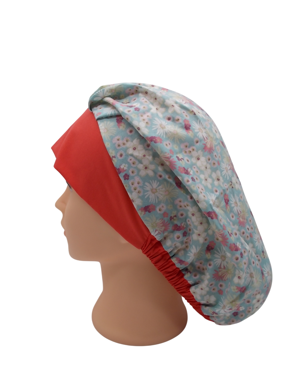 Gorro de Quirófano Pelo Largo con Goma - Flores1