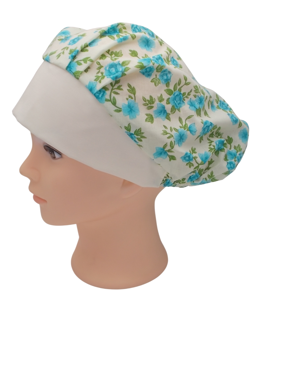 Gorro de Quirófano Pelo Largo con Goma - Flores4