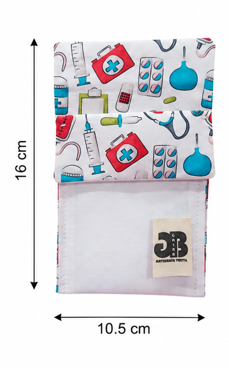 Pack Hospital - Salvabolsillo con estampado hospitalario y medidas 16x10.5cm