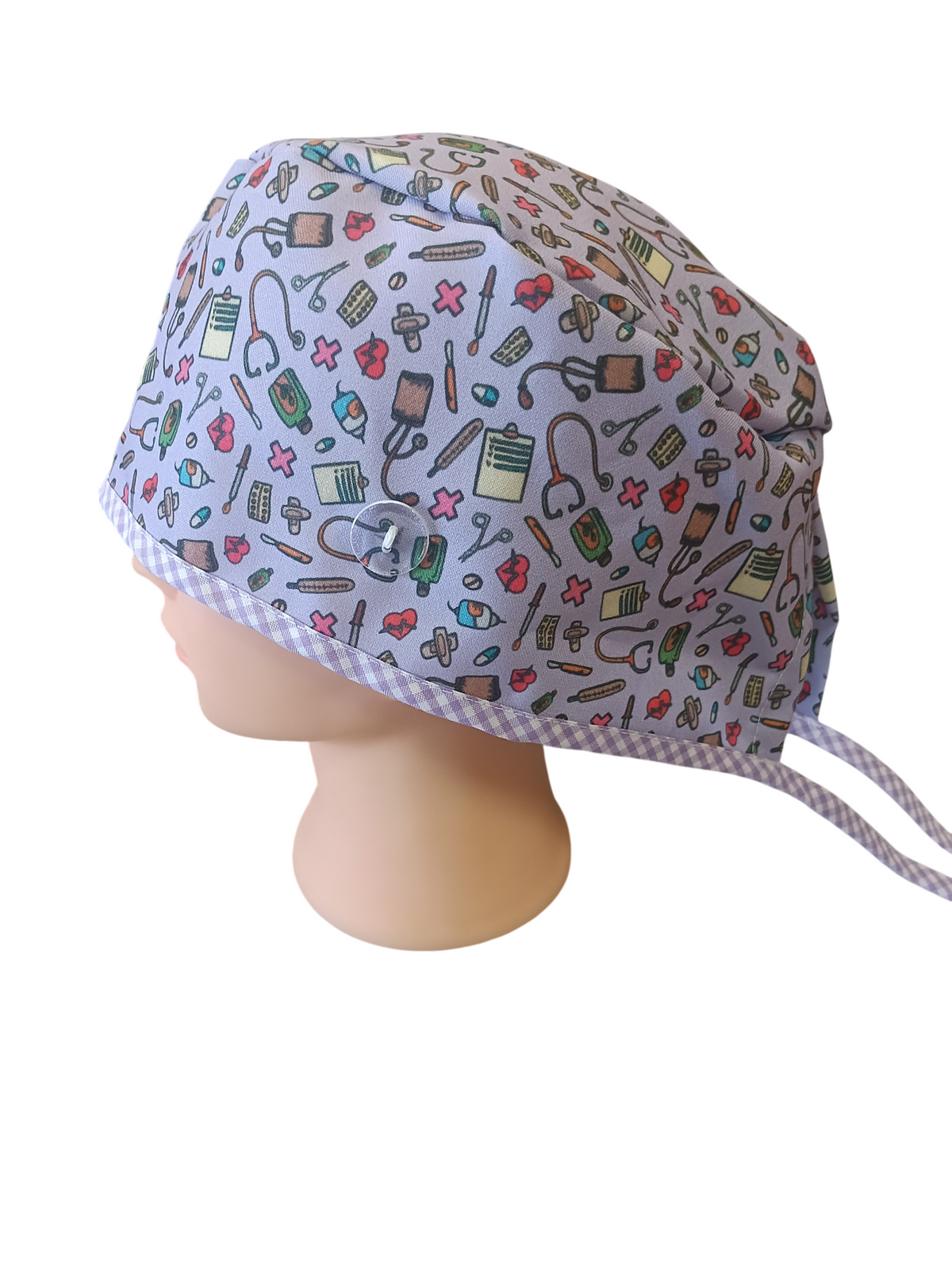 Gorro de Quirófano Pelo Corto - Malva