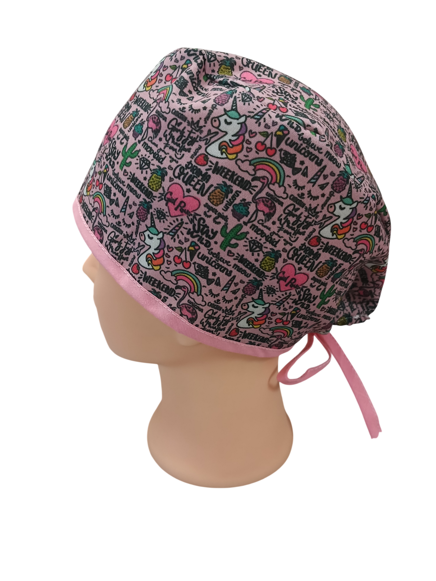 Gorro de Quirófano Pelo Corto - Unicornios